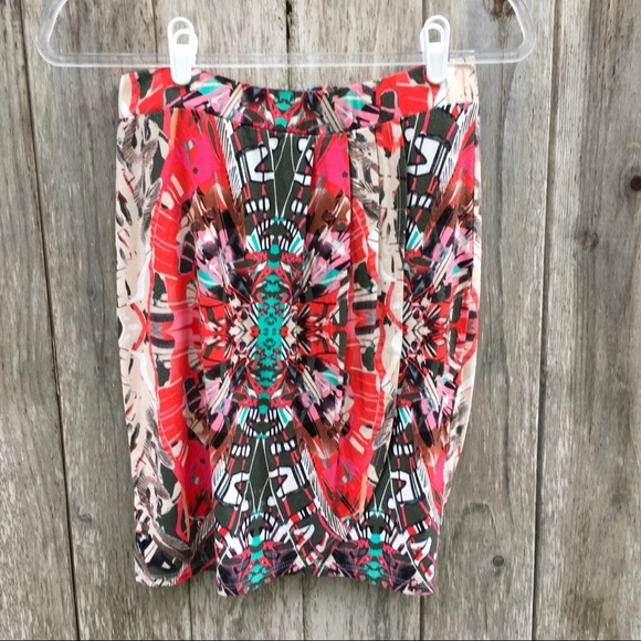 Anthropologie Maeve Ligeia Jersey Faux Wrap Skirt Small - Picture 2 of 7